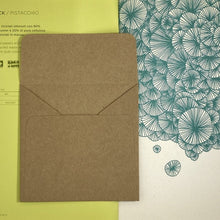 Load image into Gallery viewer, Brown Square Straight Flap Envelope   110