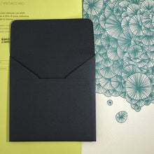 Load image into Gallery viewer, Onyx Square Straight Flap Envelope   110