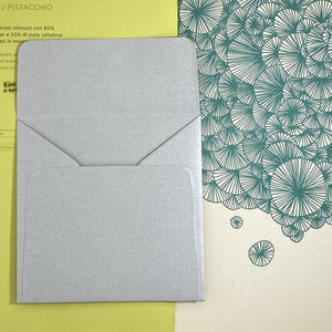 Silver Square Straight Flap Envelope   110