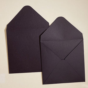 Aubergine V Flap Envelope   160