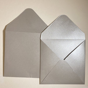 Silver V Flap Envelope   160