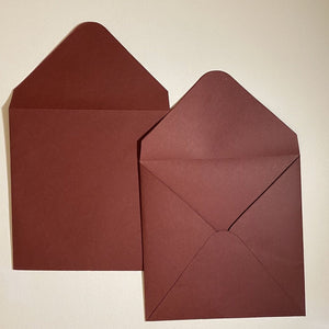 Burgundy V Flap Envelope   160