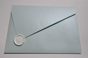 Aquamarine Asymmetrical Envelope