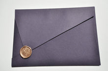 Load image into Gallery viewer, Aubergine Asymmetrical Envelope