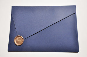 Blu Asymmetrical Envelope