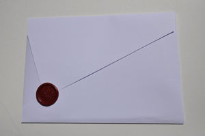 Artic White Asymmetrical Envelope