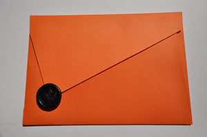 Orange Asymmetrical Envelope