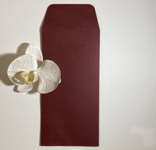 Load image into Gallery viewer, Burgundy DL Pocket Envelope