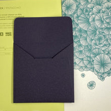 Load image into Gallery viewer, Aubergine Square Straight Flap Envelope   110
