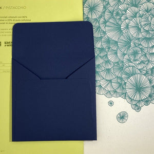 Blu Square Straight Flap Envelope   110