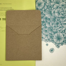 Load image into Gallery viewer, Brown Square Straight Flap Envelope   110
