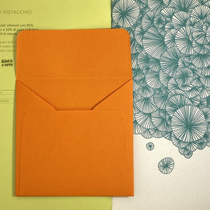 Orange Square Straight Flap Envelope   110