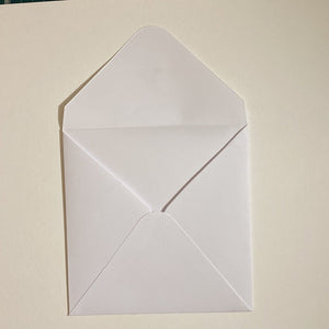 Artic White V Flap Envelope   160