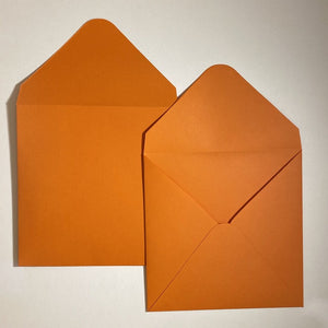 Orange V Flap Envelope   160