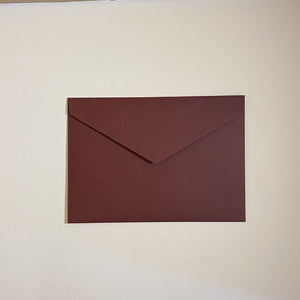 Burgundy 190 x 135 Envelope