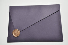 Load image into Gallery viewer, Aubergine Asymmetrical Envelope
