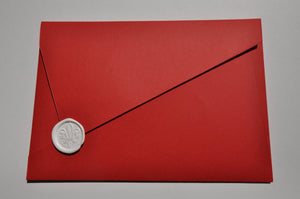 Vermillion Asymmetrical Envelope