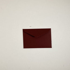Burgundy Tiny Envelope